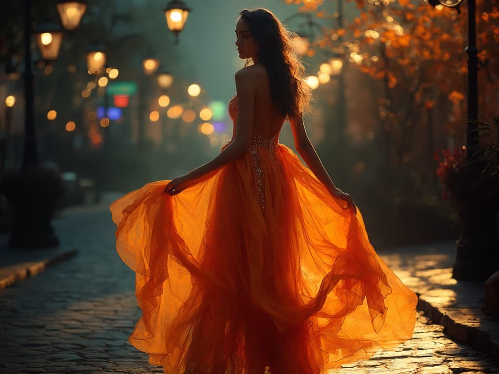 Nighttime Fashion Photography for Dresses