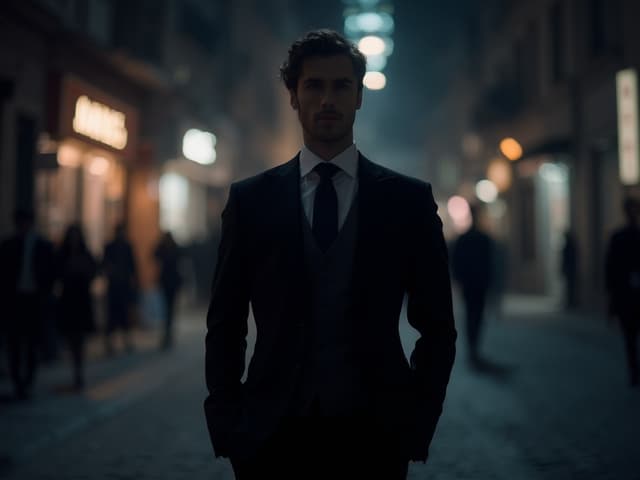 Nighttime Fashion Photography for Suits