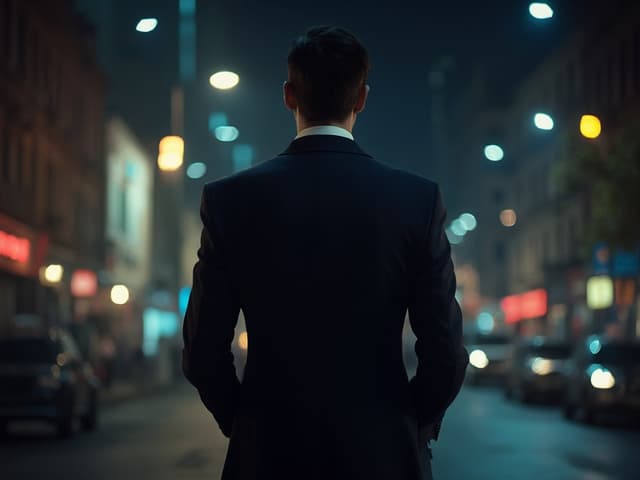 Nighttime Fashion Photography for Suits
