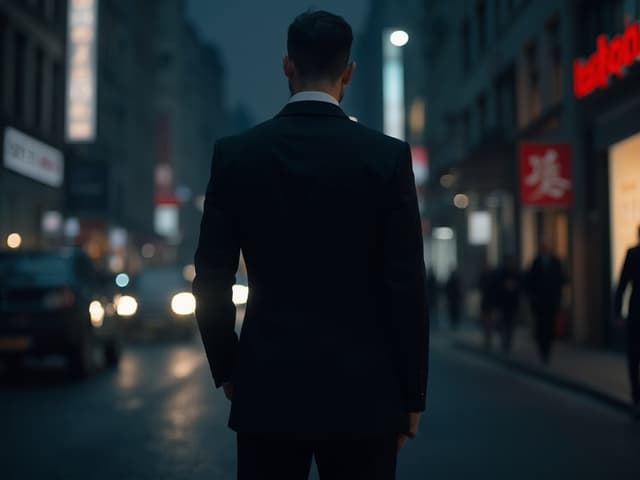 Nighttime Fashion Photography for Suits