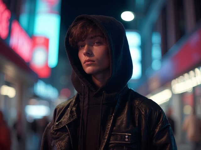 Nighttime Fashion Photography for Hoodies