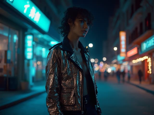 Nighttime Fashion Photography for Jackets