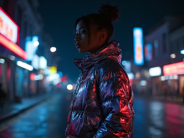 Nighttime Fashion Photography for Jackets