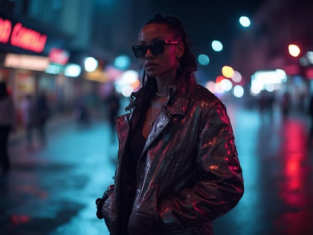 Nighttime Fashion Photography for Jackets
