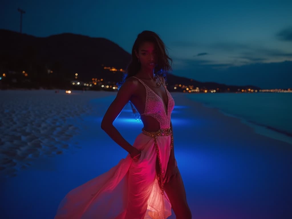 Mastering Nighttime Fashion Photography for Swimwear