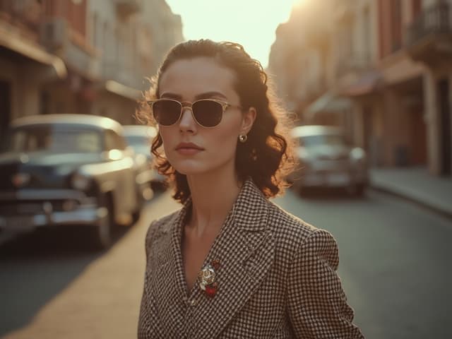 Retro Aesthetic Fashion Photography for Blazers