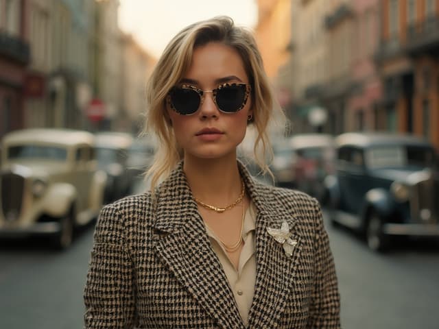 Retro Aesthetic Fashion Photography for Blazers