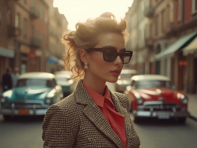 Retro Aesthetic Fashion Photography for Blazers