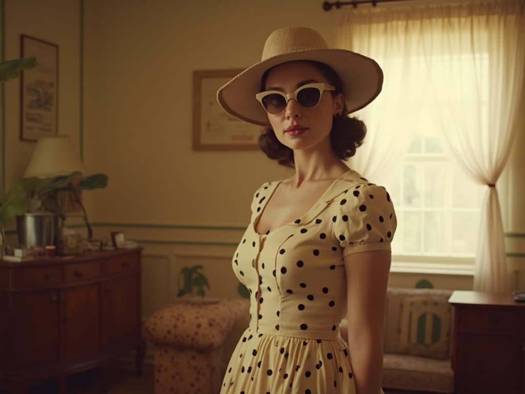 Retro Aesthetic Fashion Photography for Dresses