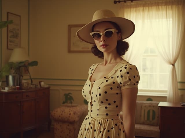 Retro Aesthetic Fashion Photography for Dresses