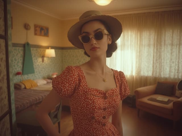 Retro Aesthetic Fashion Photography for Dresses