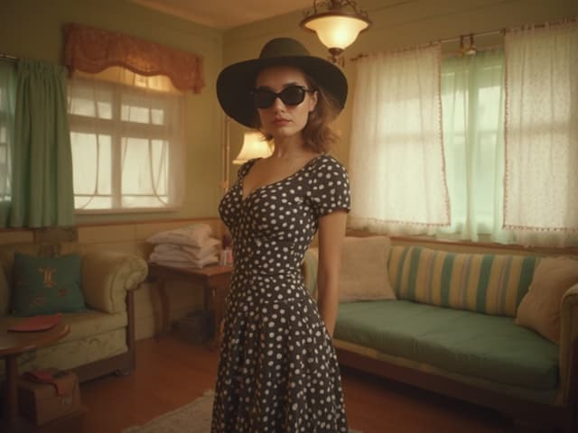 Retro Aesthetic Fashion Photography for Dresses