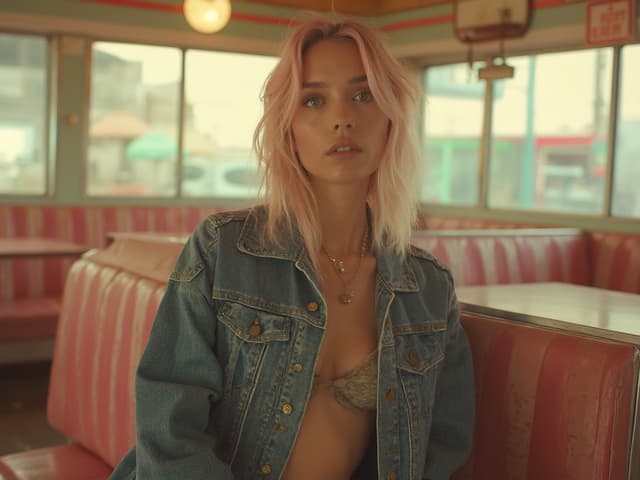 Retro Aesthetic Fashion Photography for Jackets