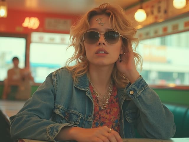 Retro Aesthetic Fashion Photography for Jackets