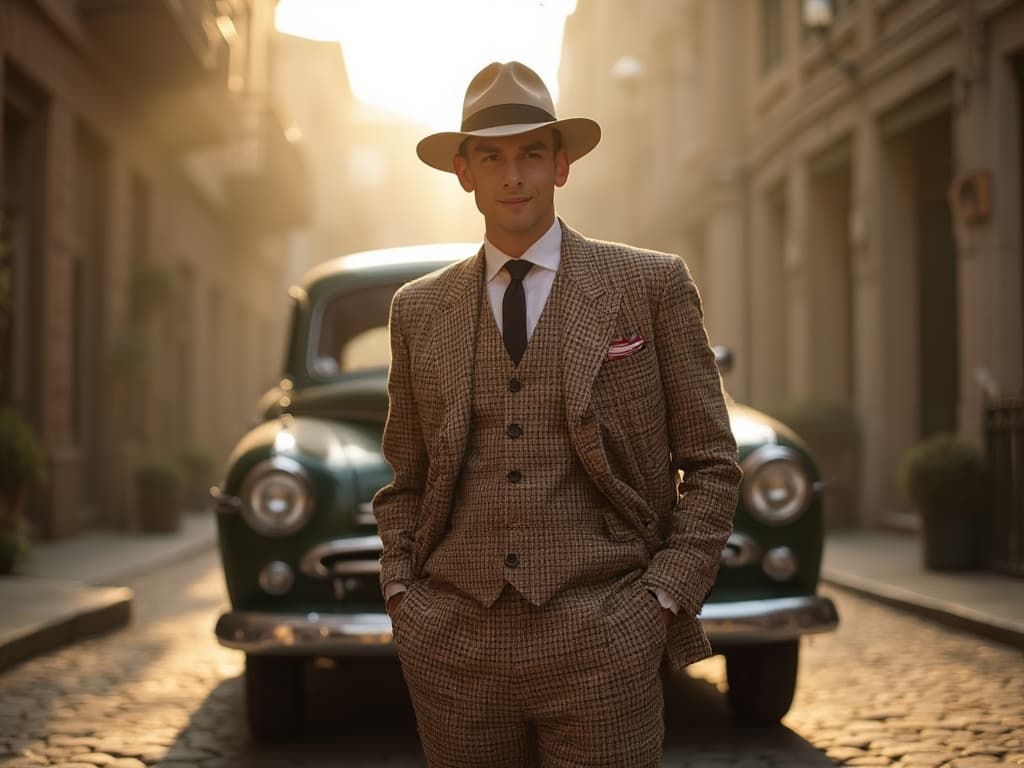 Retro Aesthetic Fashion Photography: Elevate Your Suit Game