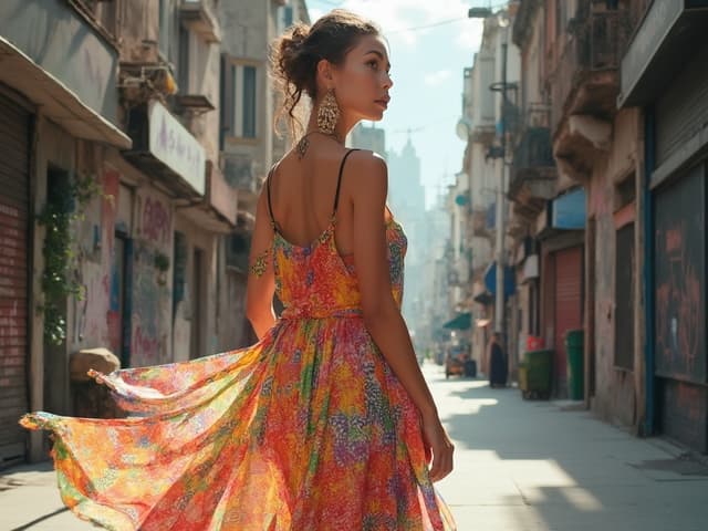 Urban Fashion Photography for Dresses