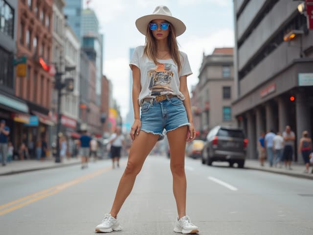 Urban Fashion Photography for Shorts