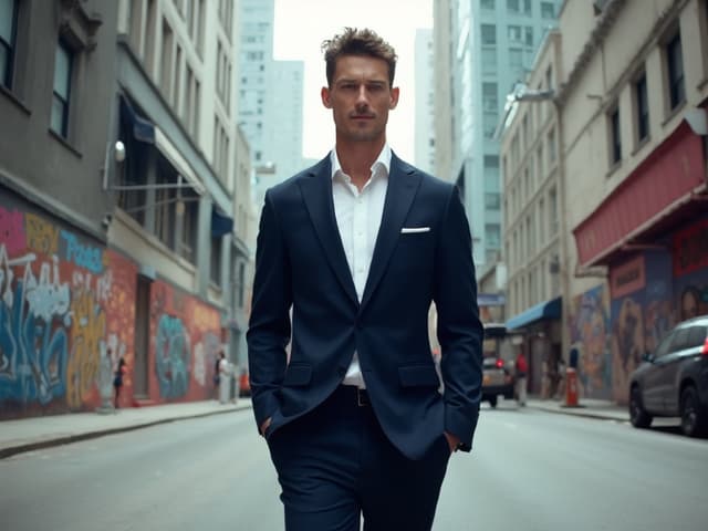 Urban Fashion Photography for Suits