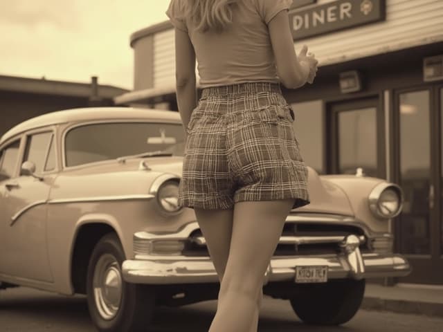 Vintage Fashion Photography for Shorts