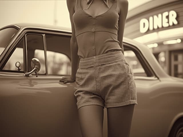 Vintage Fashion Photography for Shorts