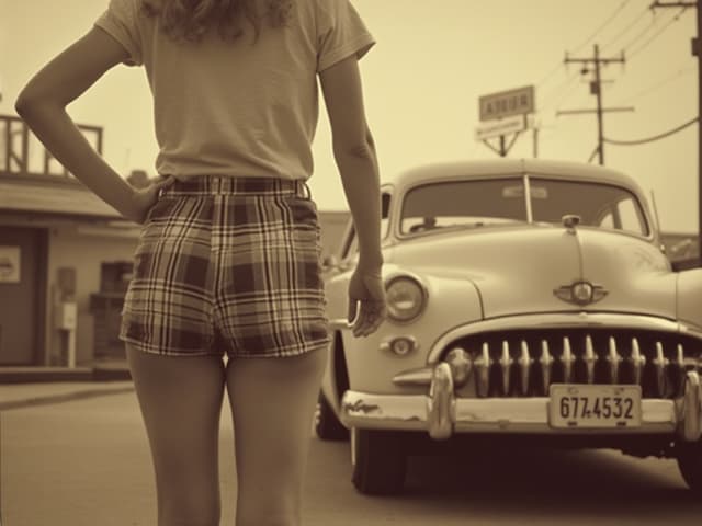 Vintage Fashion Photography for Shorts