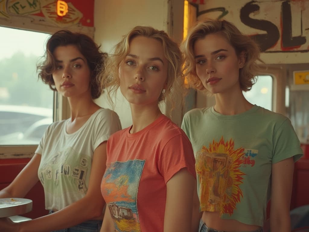 Vintage Fashion Photography for T-shirts