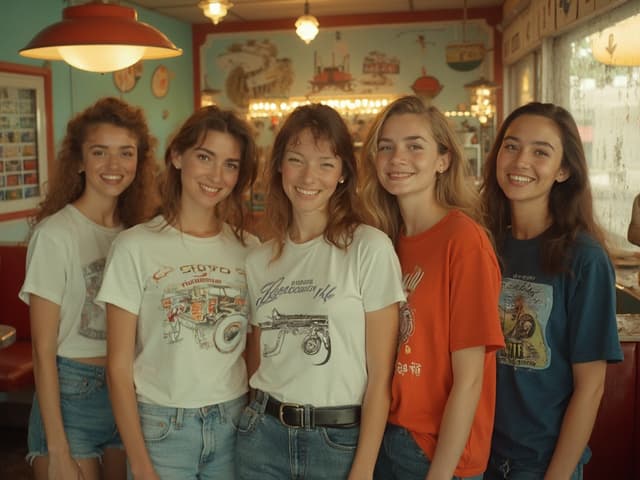 Vintage Fashion Photography for T-shirts
