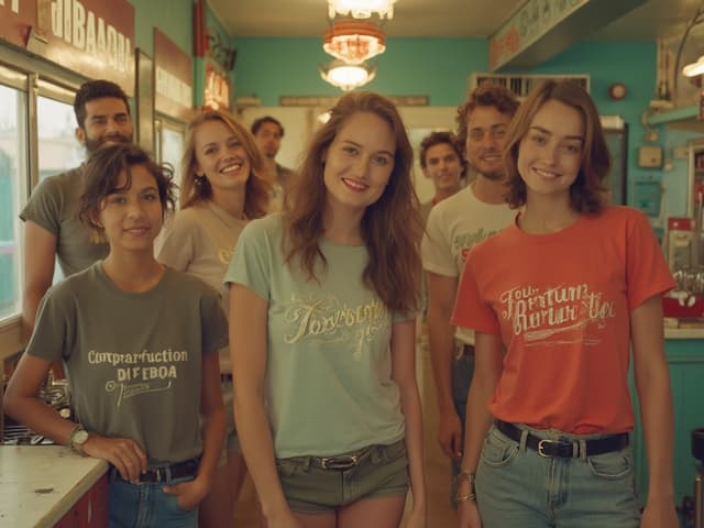 Vintage Fashion Photography for T-shirts