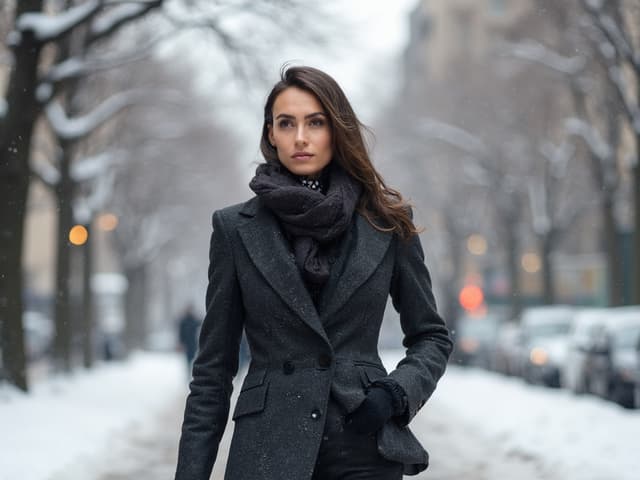 Winter Fashion Photography for Blazers
