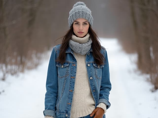 Winter Fashion Photography for Denim