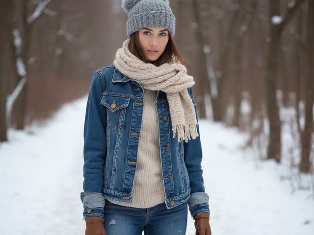 Winter Fashion Photography for Denim
