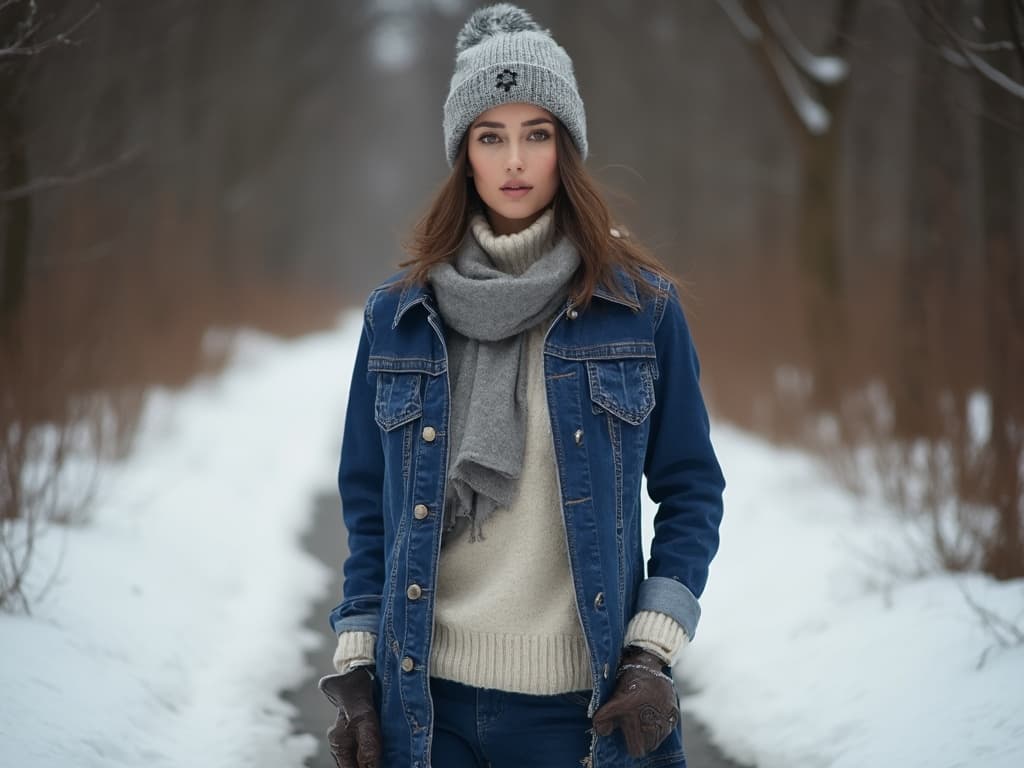 Mastering Winter Fashion Photography: Denim Edition