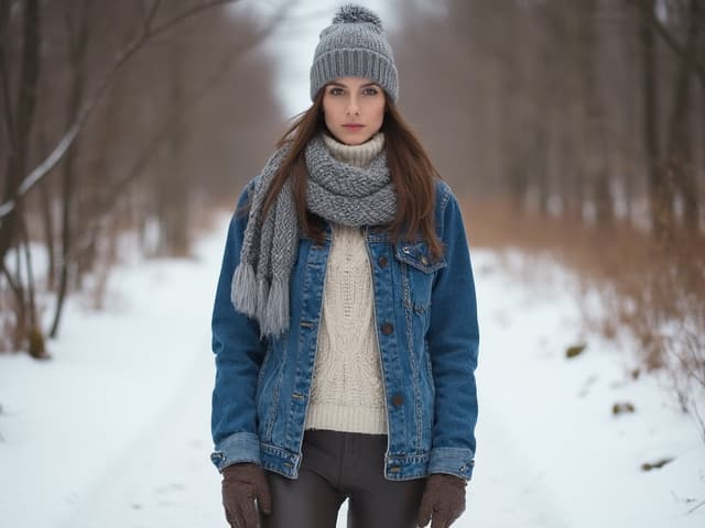 Winter Fashion Photography for Denim