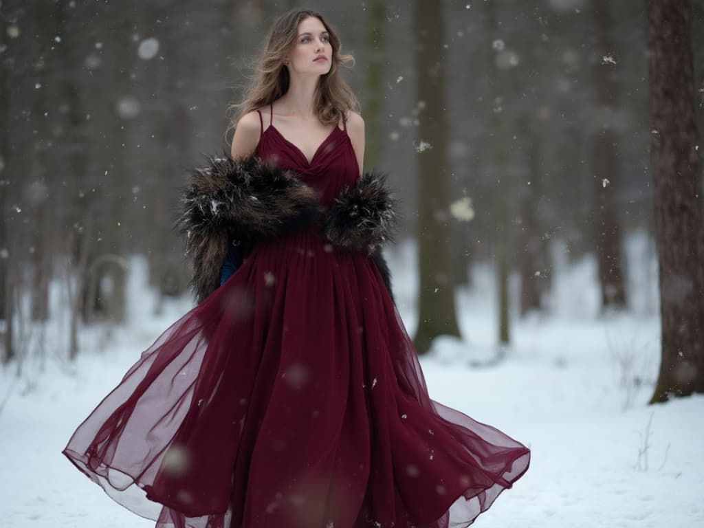 Winter Fashion Photography for Dresses