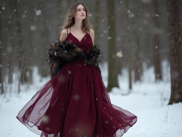 Winter Fashion Photography for Dresses