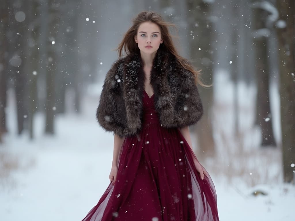Mastering Winter Fashion Photography: Dresses