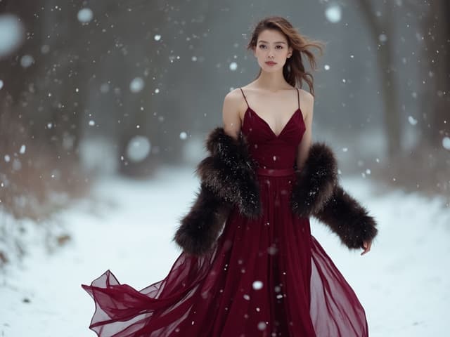 Winter Fashion Photography for Dresses