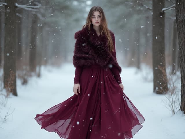 Winter Fashion Photography for Dresses