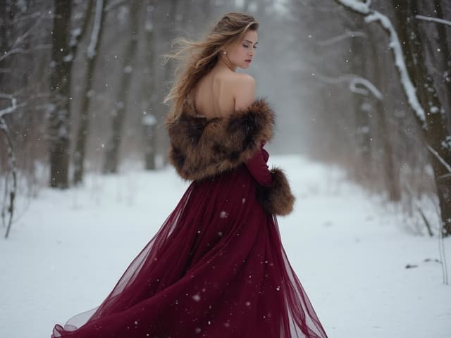 Winter Fashion Photography for Dresses