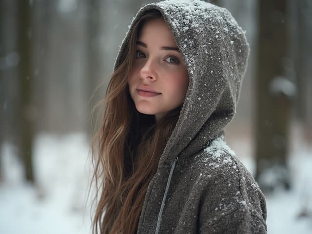 Winter Fashion Photography for Hoodies