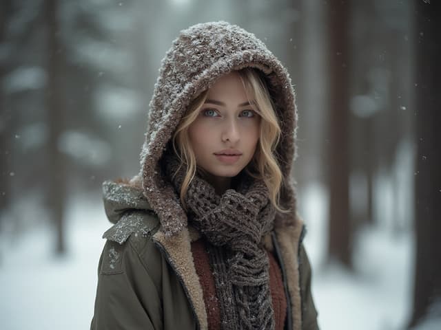 Winter Fashion Photography for Hoodies