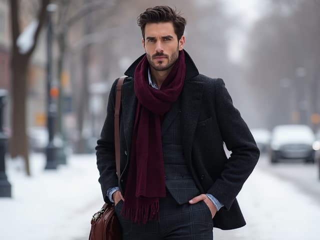 Winter Fashion Photography for Suits