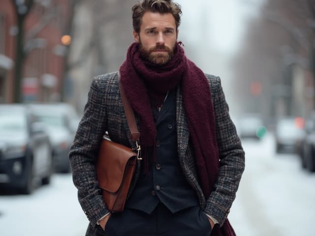 Winter Fashion Photography for Suits