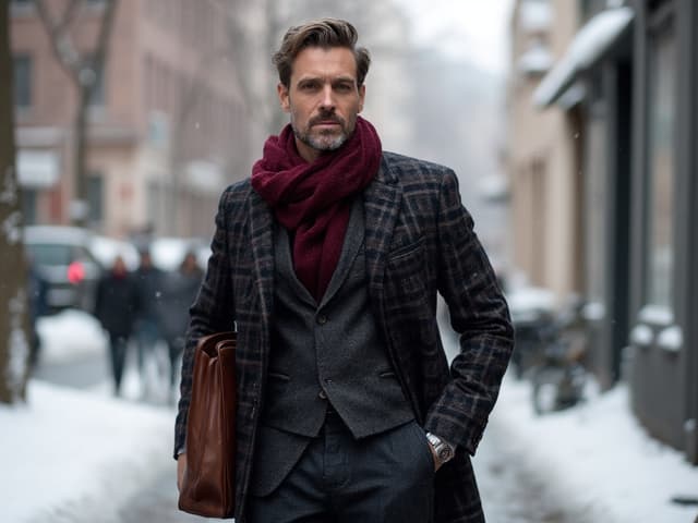Winter Fashion Photography for Suits