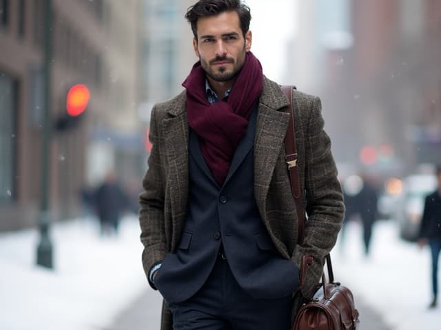 Winter Fashion Photography for Suits