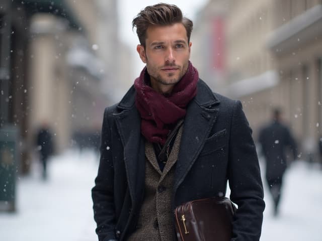 Winter Fashion Photography for Suits