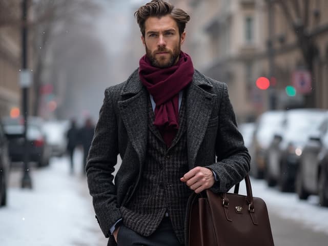 Winter Fashion Photography for Suits