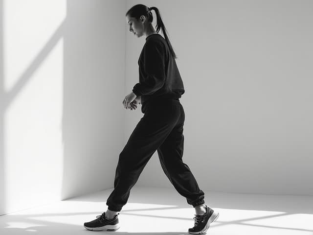 Black and White Fashion Photography for Activewear