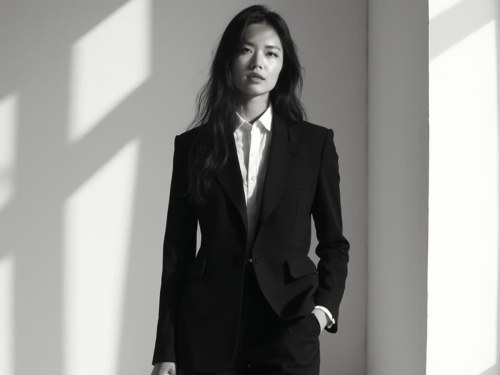 Black and White Fashion Photography example 2