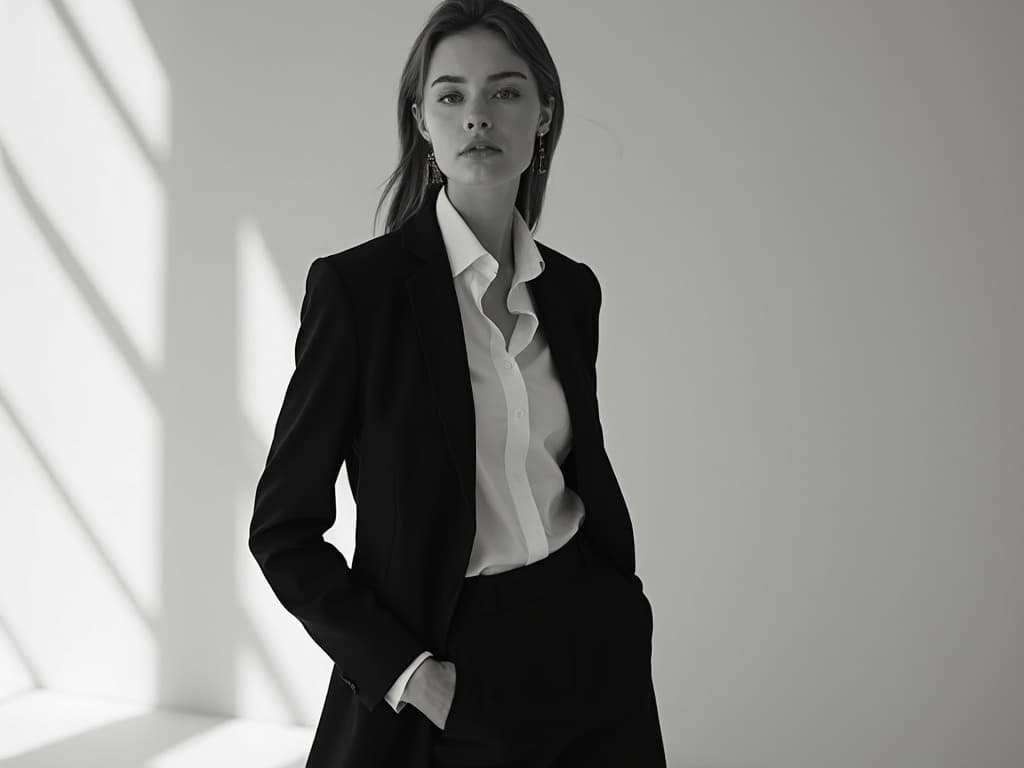 Black and White Fashion Photography example 3